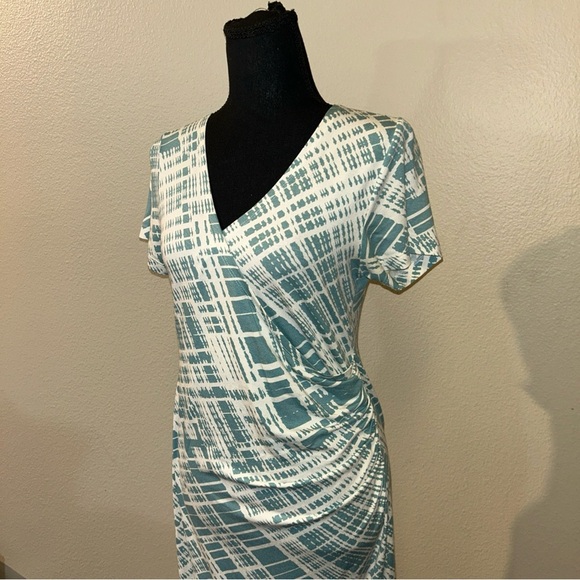 SERAPHINE Blue and White Patterned Dress Size 6 - Picture 2 of 8